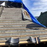 佐賀県嬉野市にて雨漏り屋根工事、外壁工事、開始