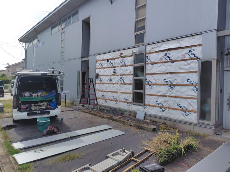 大野城市｜金属サイディング｜部分張り替え可能？